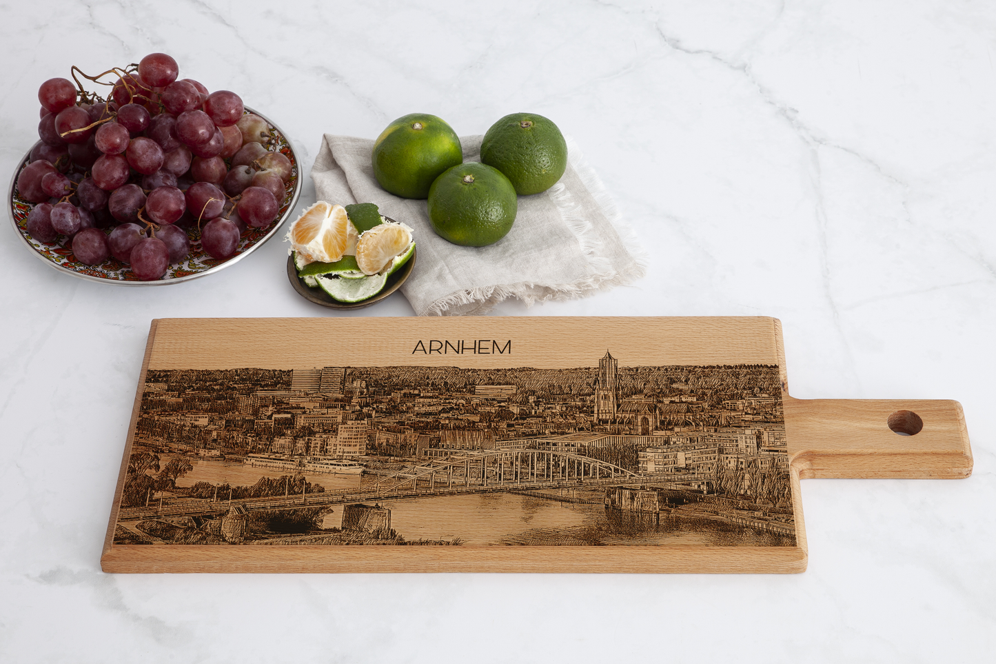 Arnhem Skyline Wooden Serving Board – 49 x 17 cm