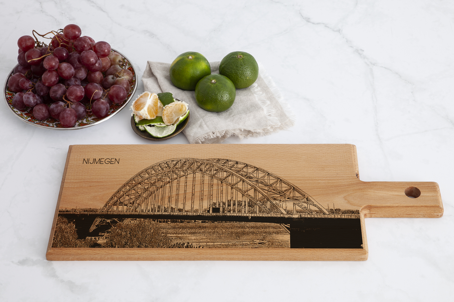 Nijmegen Waalbrug Wooden Serving Board – 49 x 17 cm