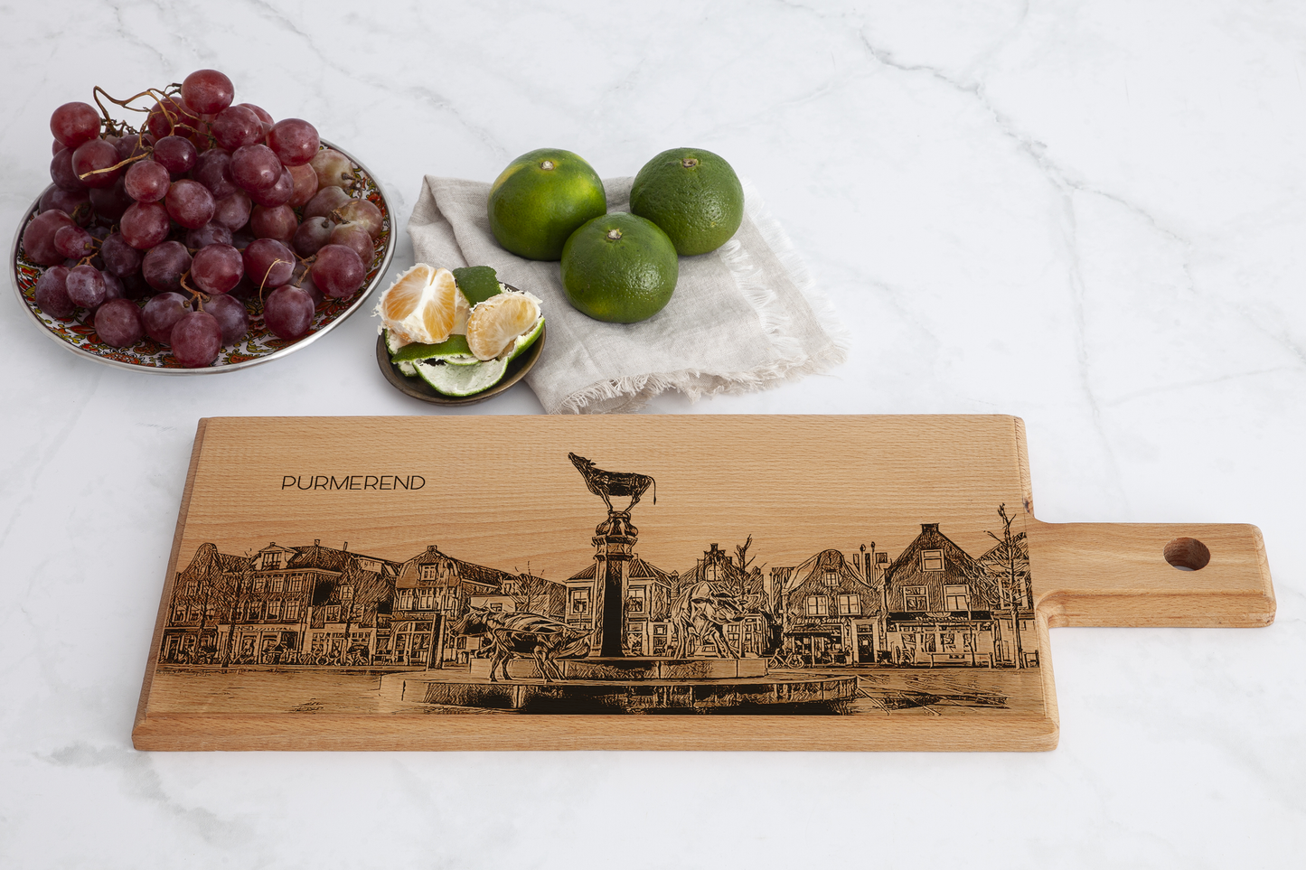 Purmerend Koemarkt Wooden Serving Board – 49 x 17 cm