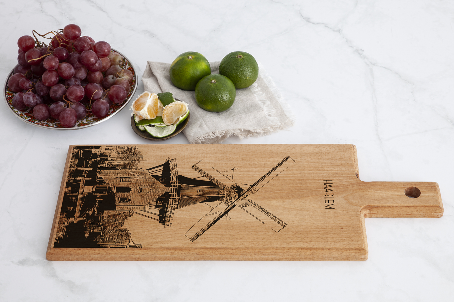 Haarlem – Molen De Adriaan Wooden Serving Board (49 x 17 cm)