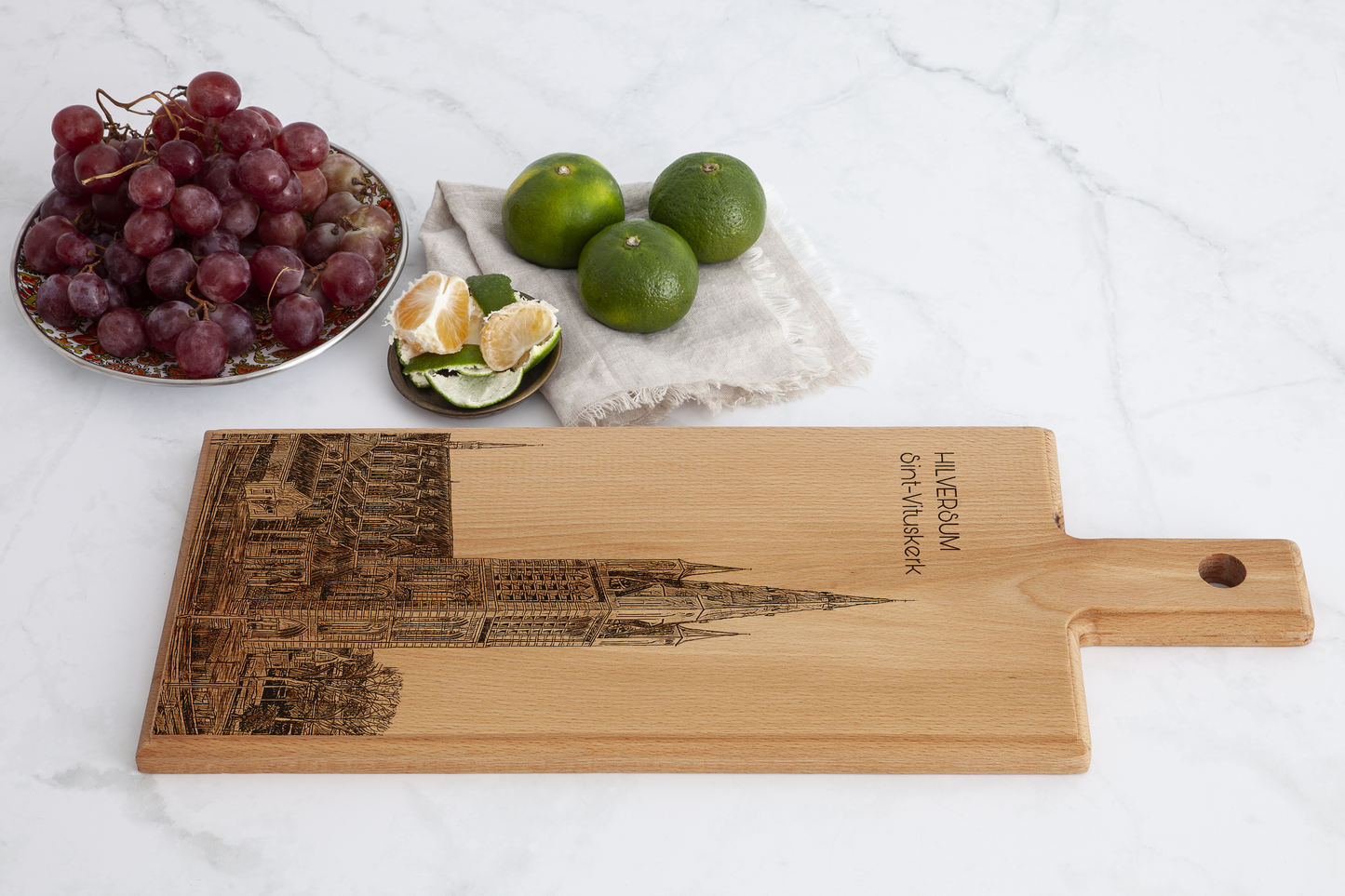 Hilversum Sint-Vituskerk – Wooden Serving Board (49 × 17 cm)