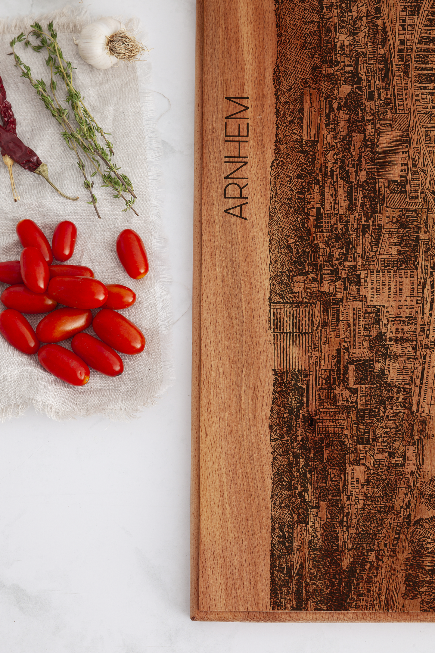 Arnhem Skyline Wooden Serving Board – 62 x 17 cm