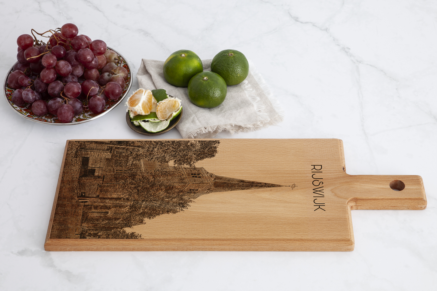 Rijswijk Oude Kerk Wooden Serving Board – 49 x 17 cm
