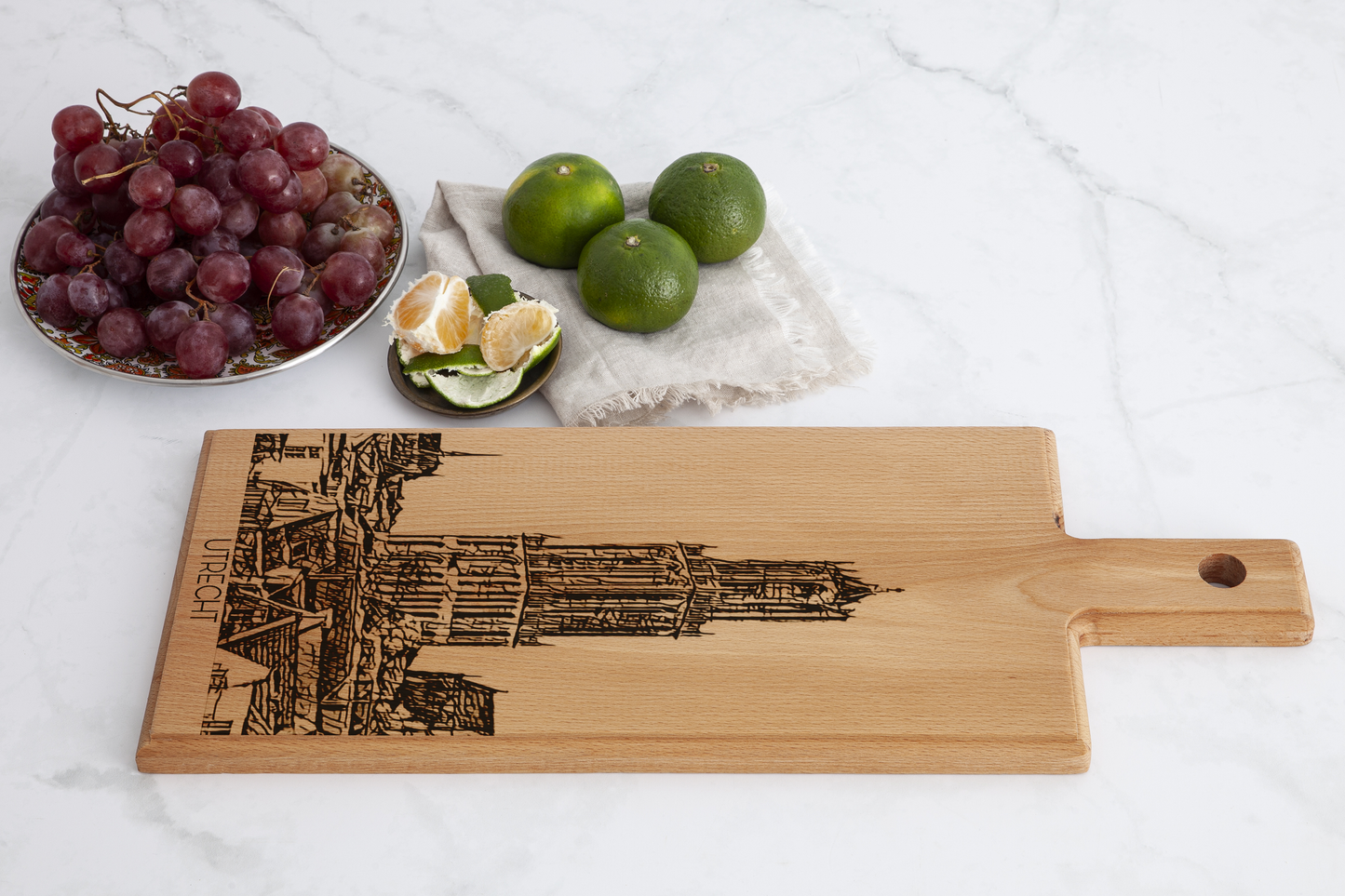 Utrecht Domtoren houten serveerplank – 49 x 17 cm
