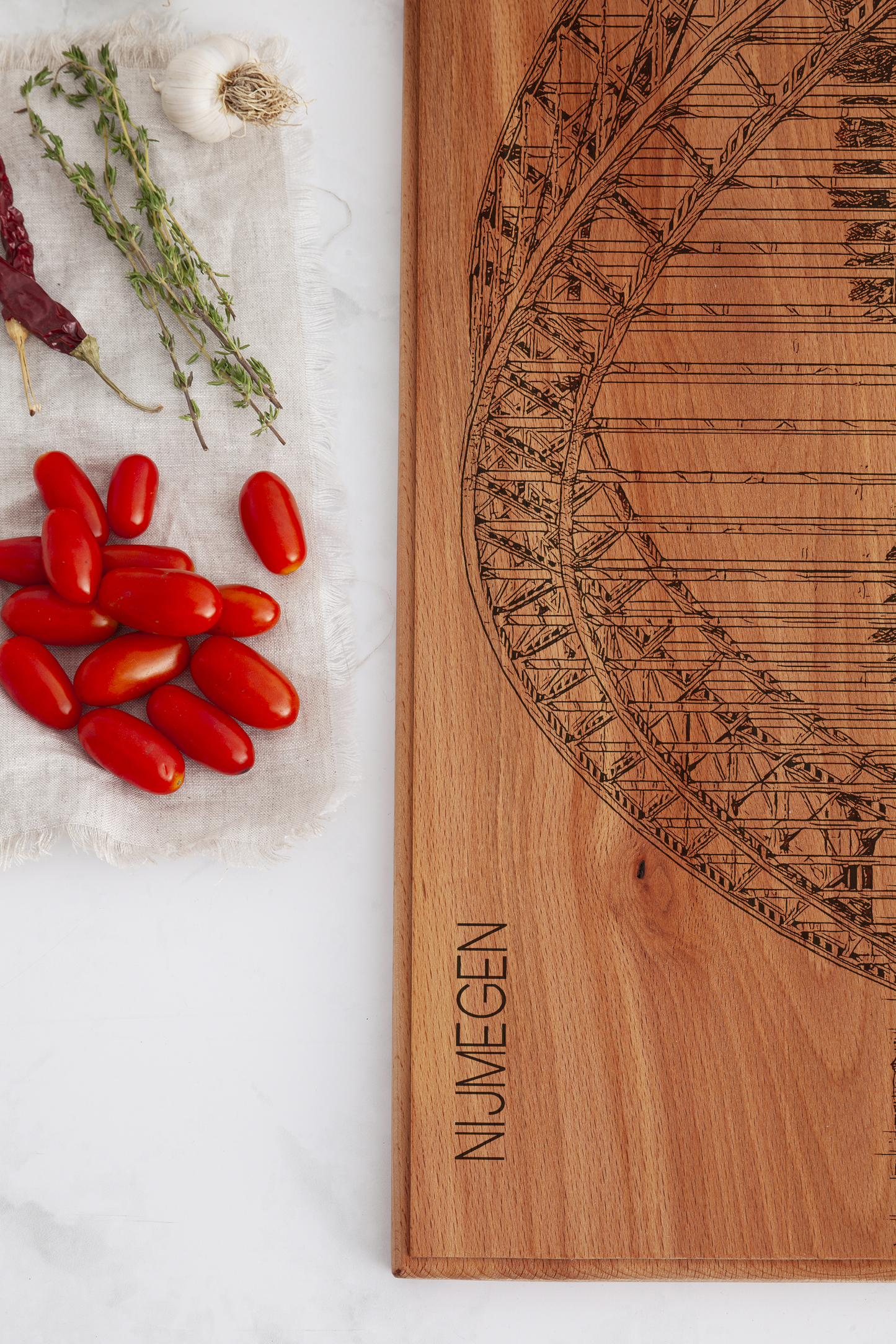 Nijmegen Waalbrug Wooden Serving Board – 60 x 17 cm