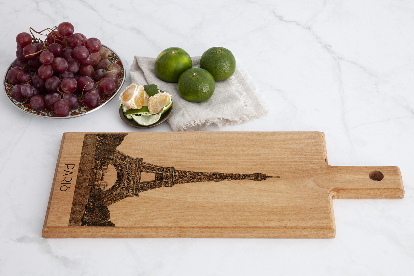Paris Eiffel Tower Wooden Serving Board – 49 x 17 cm