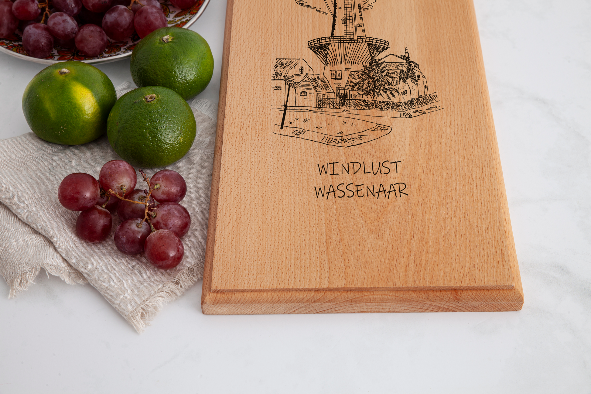 Wassenaar, Windlust, medium serving board, wood grain