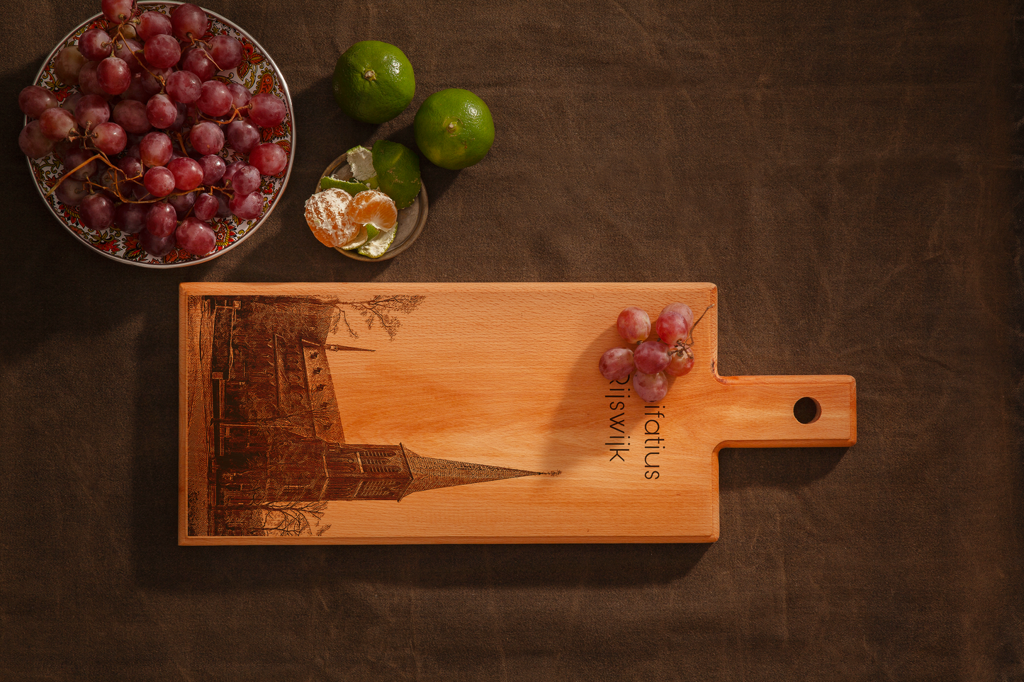 Rijswijk Bonifatius kerk houten serveerplank – 49 x 17 cm