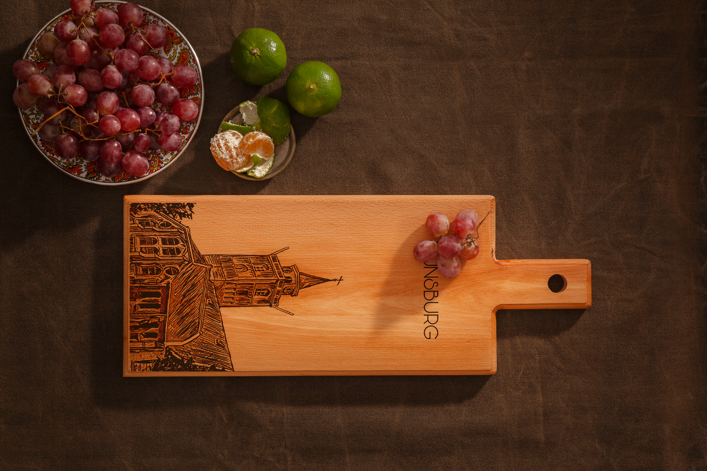 Rijnsburg Grote Kerk Wooden Serving Board – 49 x 17 cm