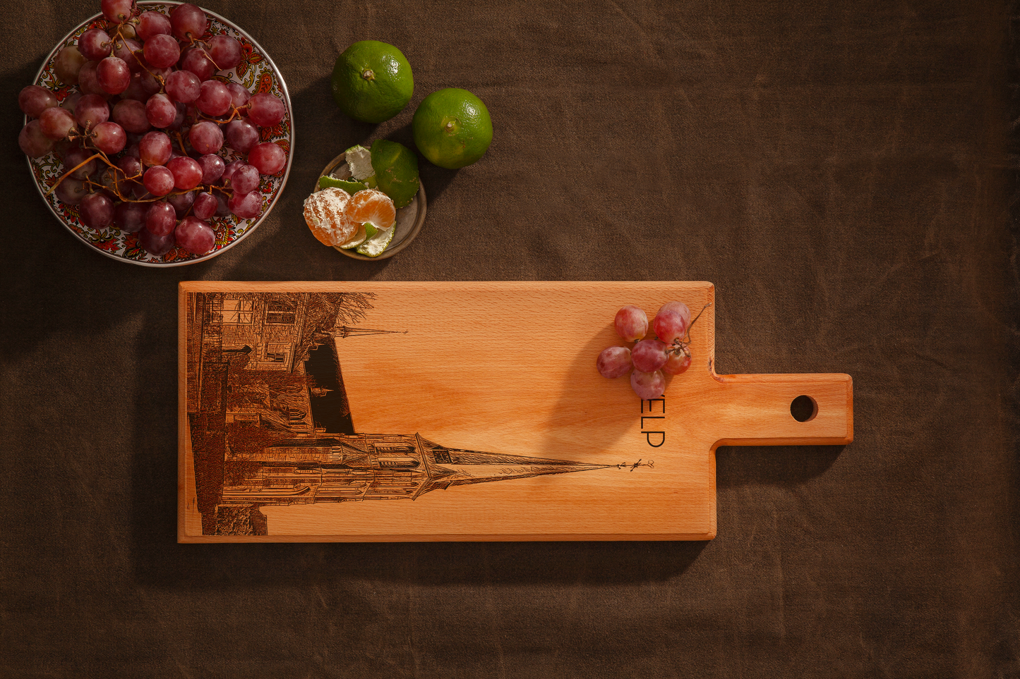 Velp Our Lady of the Visitation Church Wooden Serving Board – 49 x 17 cm