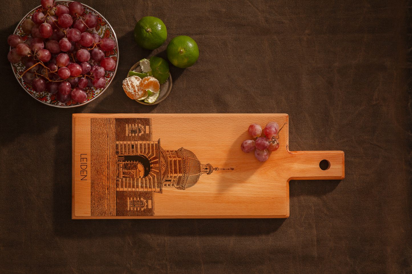 Leiden Morspoort Wooden Serving Board – 49 x 17 cm