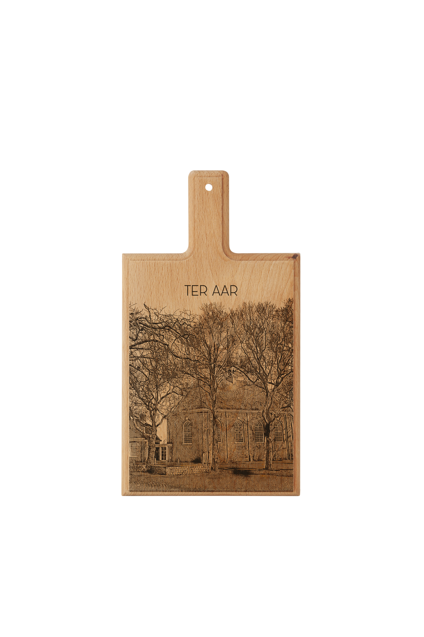 Ter Aar – Handmade Beechwood Serving & Cheese Board (28 × 15 cm)