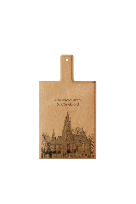 Sint Willebrord – Handmade Beechwood Serving & Cheese Board (28 × 15 cm)