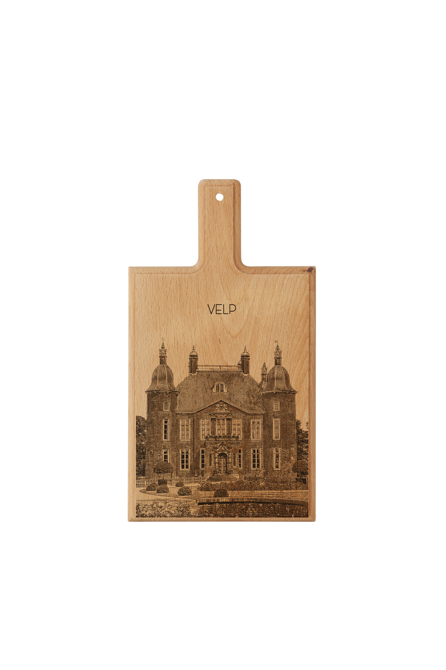 Velp Kasteel Biljoen – Handmade Beechwood Serving & Cheese Board (28 × 15 cm)