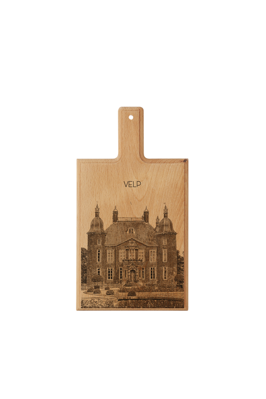 Velp Kasteel Biljoen – Handmade Beechwood Serving & Cheese Board (28 × 15 cm)