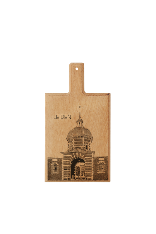 Leiden Morspoort – Handmade Beechwood Serving & Cheese Board (28 × 15 cm)