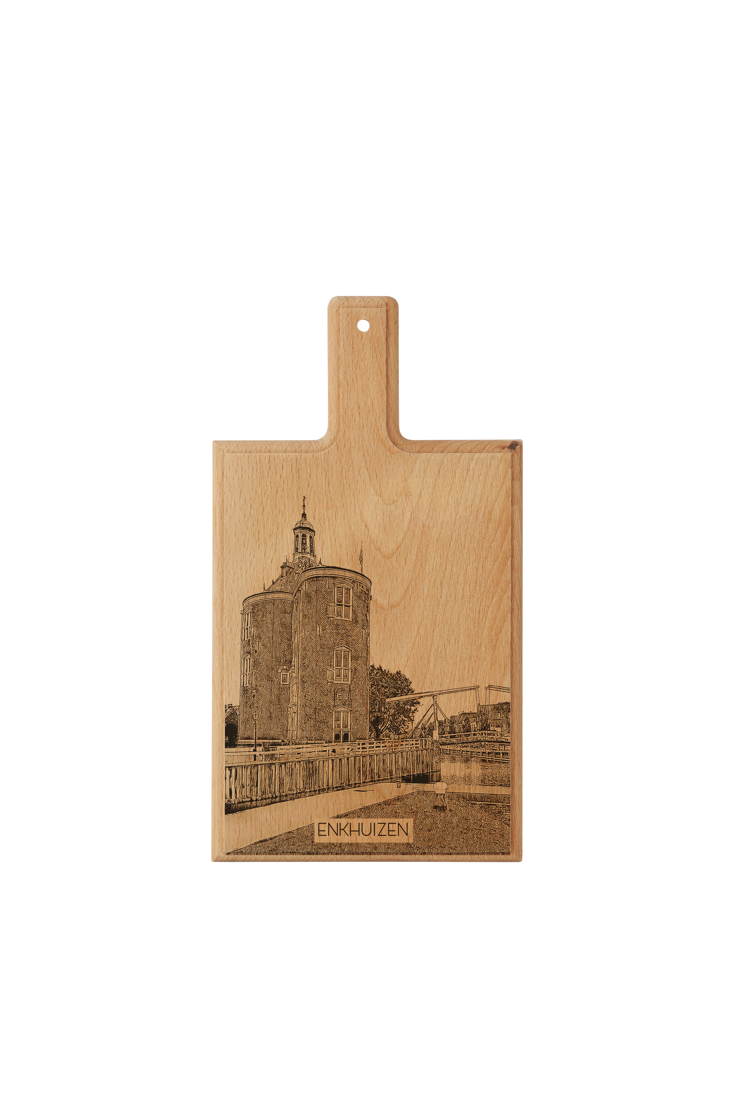 Enkhuizen – Handmade Beechwood Serving & Cheese Board (28 × 15 cm)