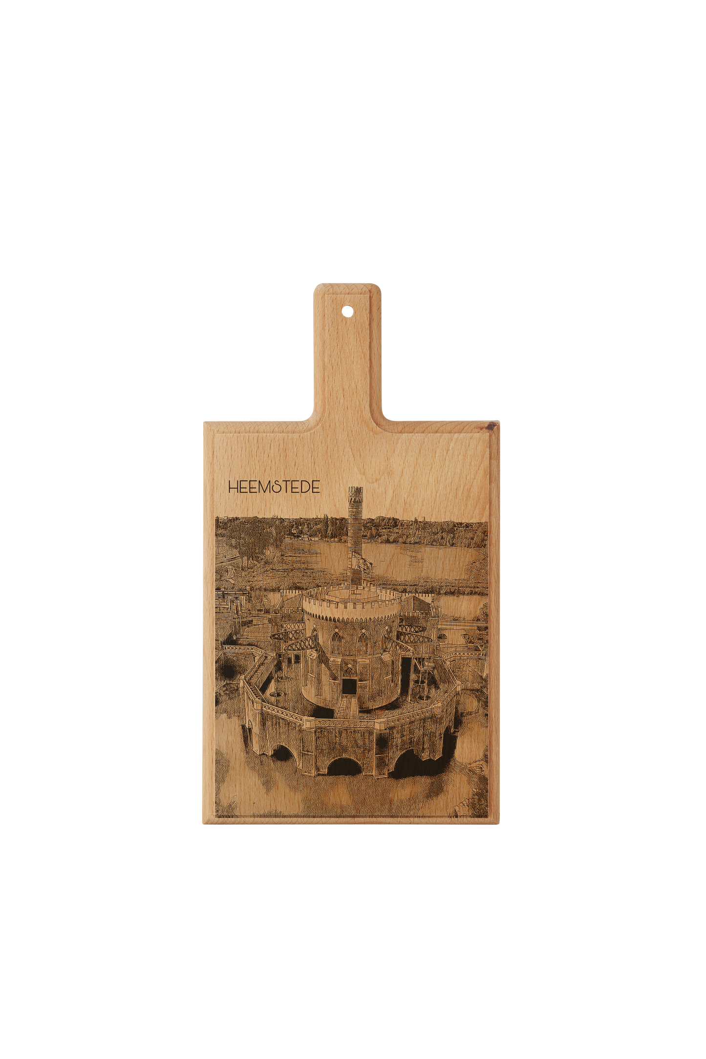 Heemstede De Cruquius – Handmade Beechwood Serving & Cheese Board (28 × 15 cm)