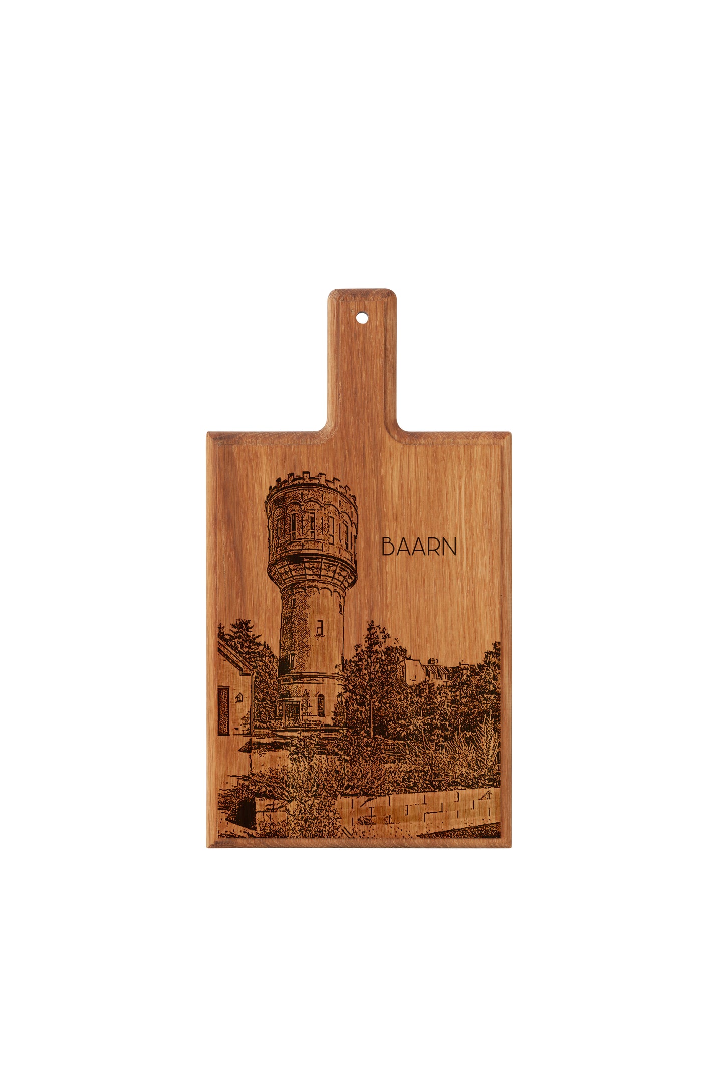 Baarn – Watertoren Wooden Cheese Board Souvenir (28 × 15 cm)
