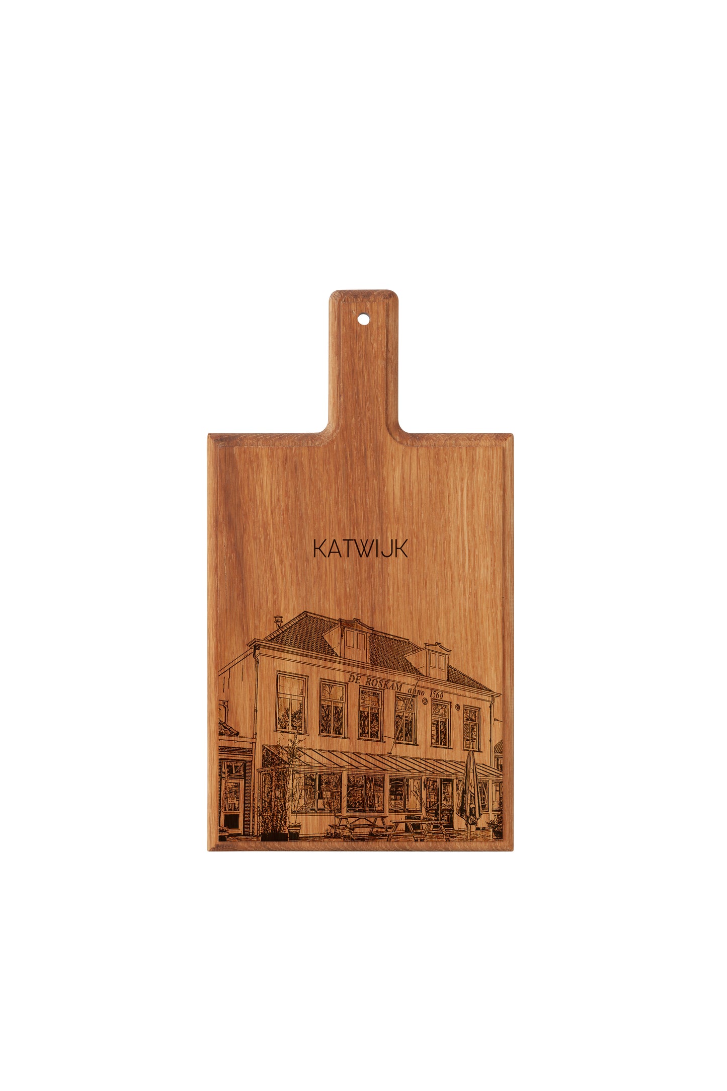 Katwijk – De Roskam Wooden Cheese Board Souvenir (28 × 15 cm)