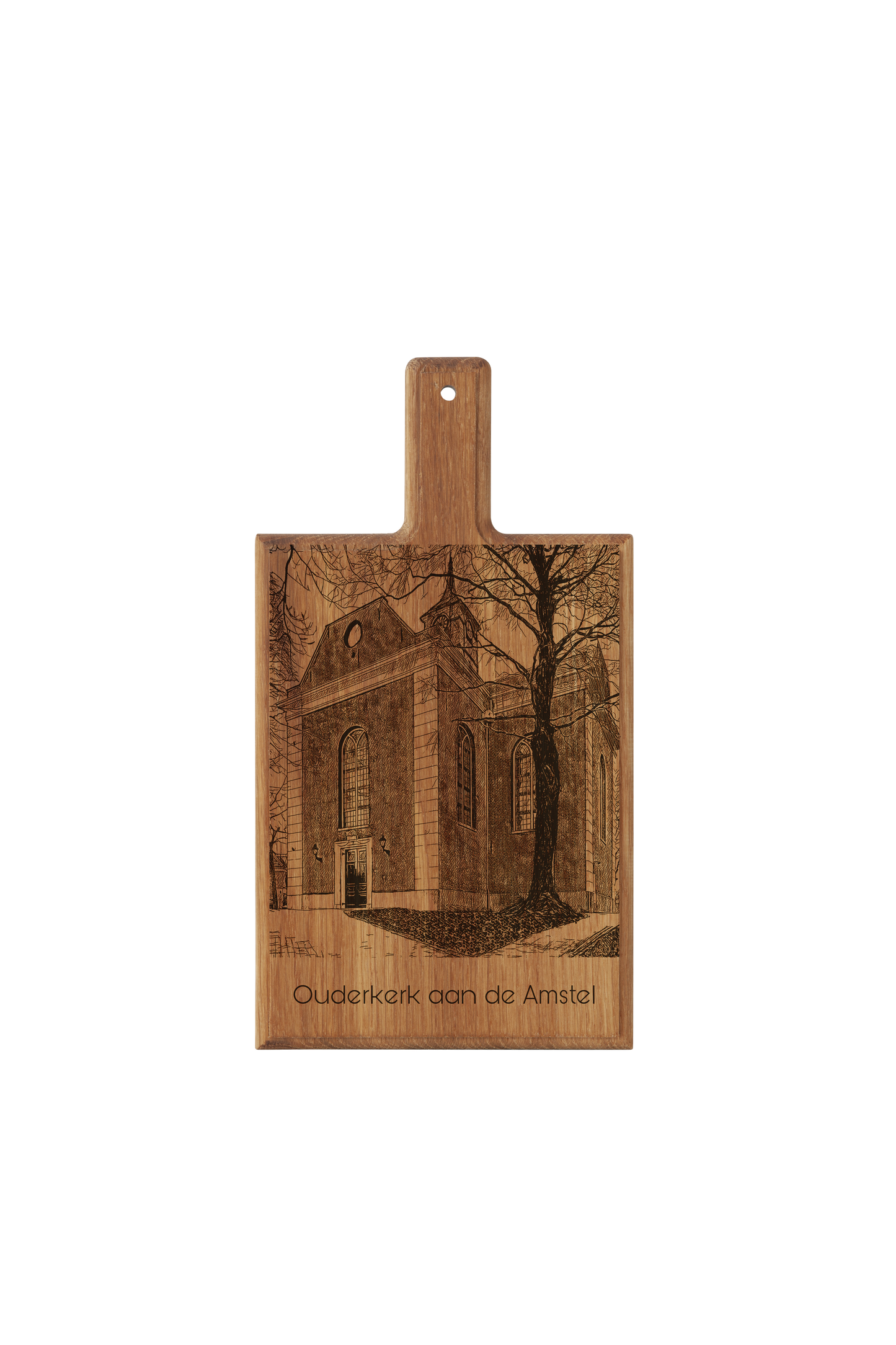 Ouderkerk aan de Amstel – Handmade Beechwood Serving & Cheese Board (28 × 15 cm)
