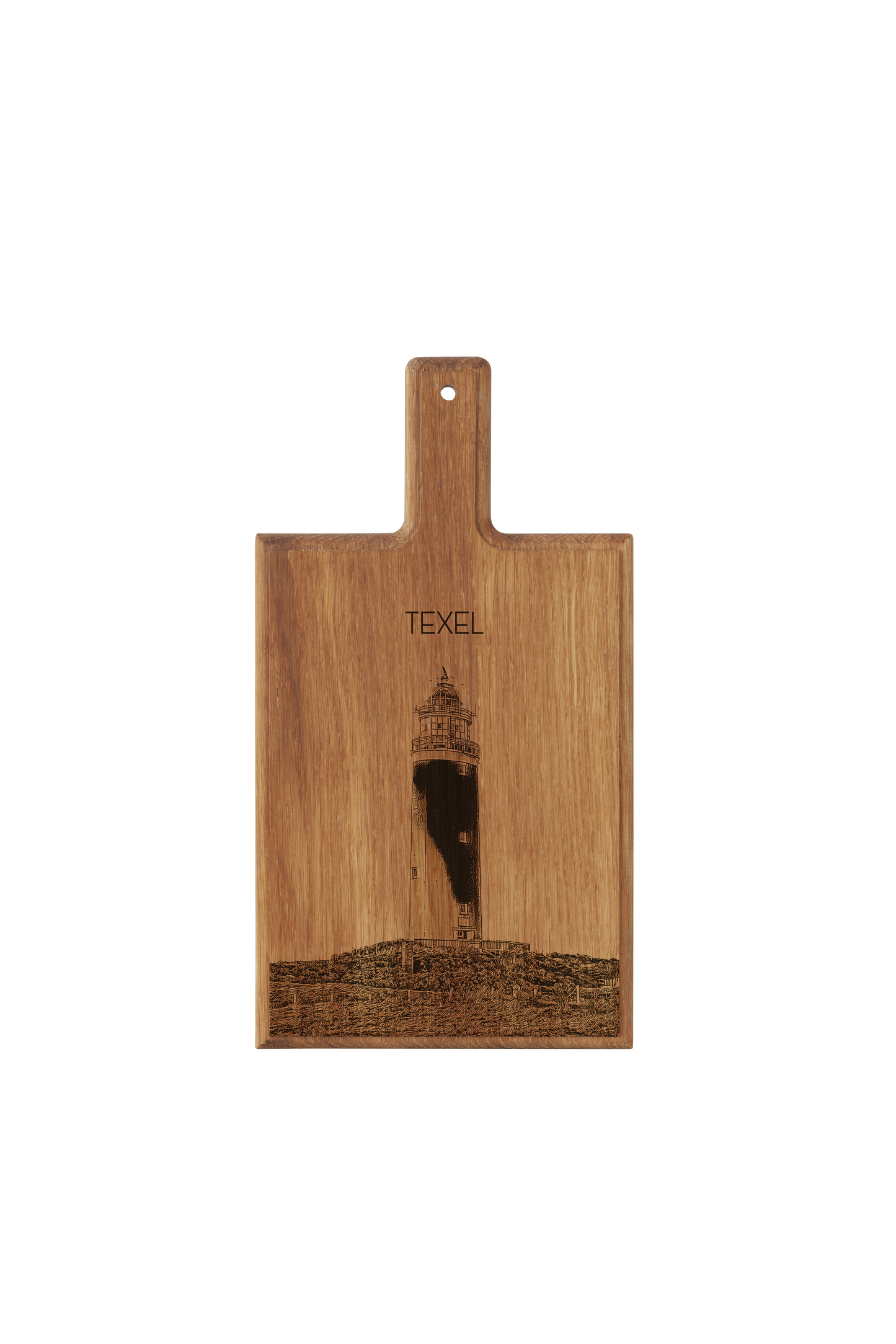 Texel Vuurtoren – Handmade Beechwood Serving & Cheese Board (28 × 15 cm)