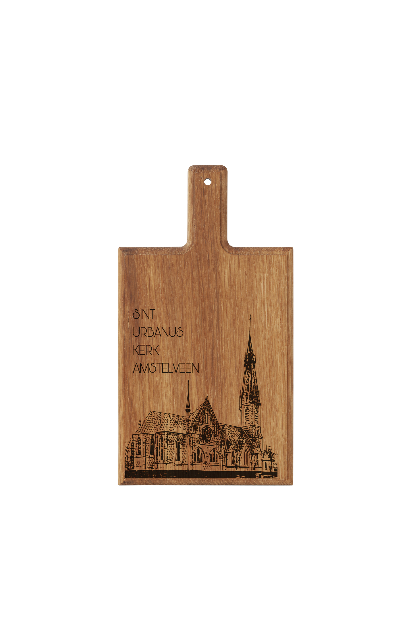 Amstelveen Sint Urbanus Kerk Cheese Board - Beech Wood