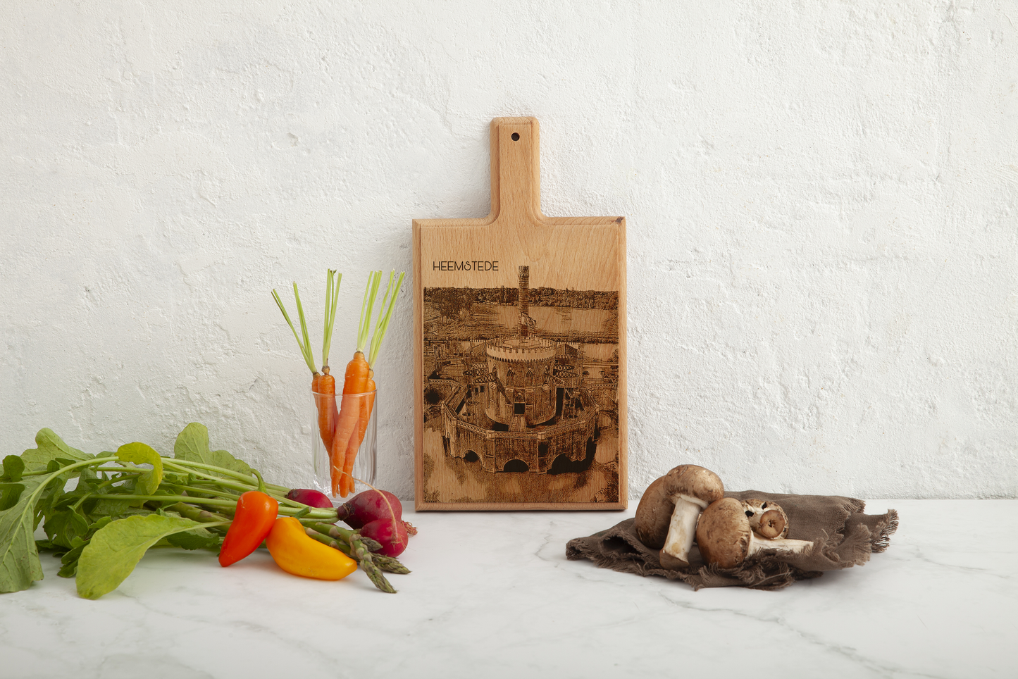 Heemstede De Cruquius – Handmade Beechwood Serving & Cheese Board (28 × 15 cm)