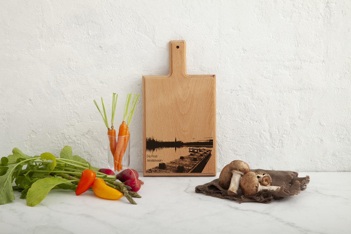 Amstelveen De Poel Cheese Board - Beech Wood