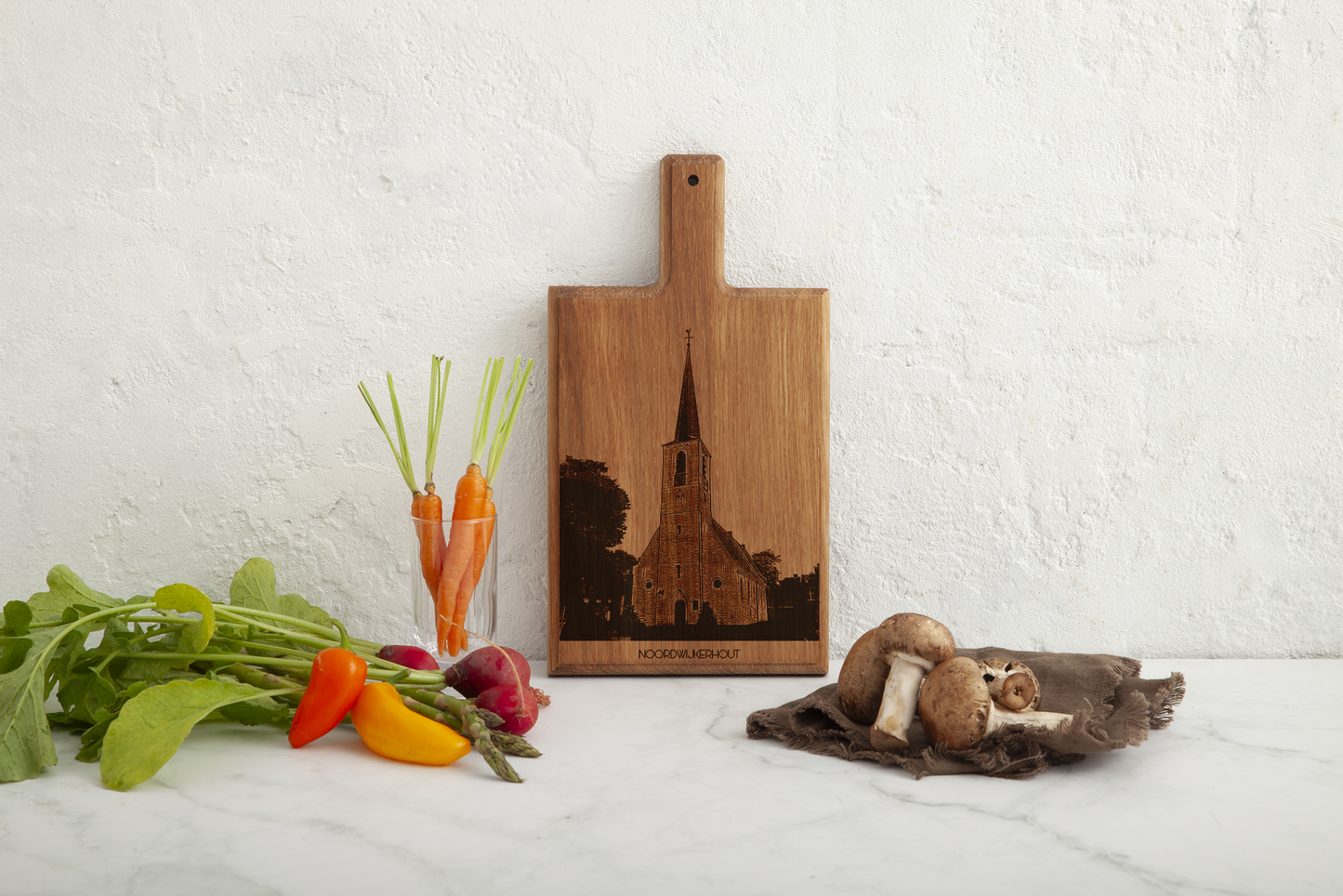 Noordwijkerhout Witte Kerk Cheese Board - Beech Wood