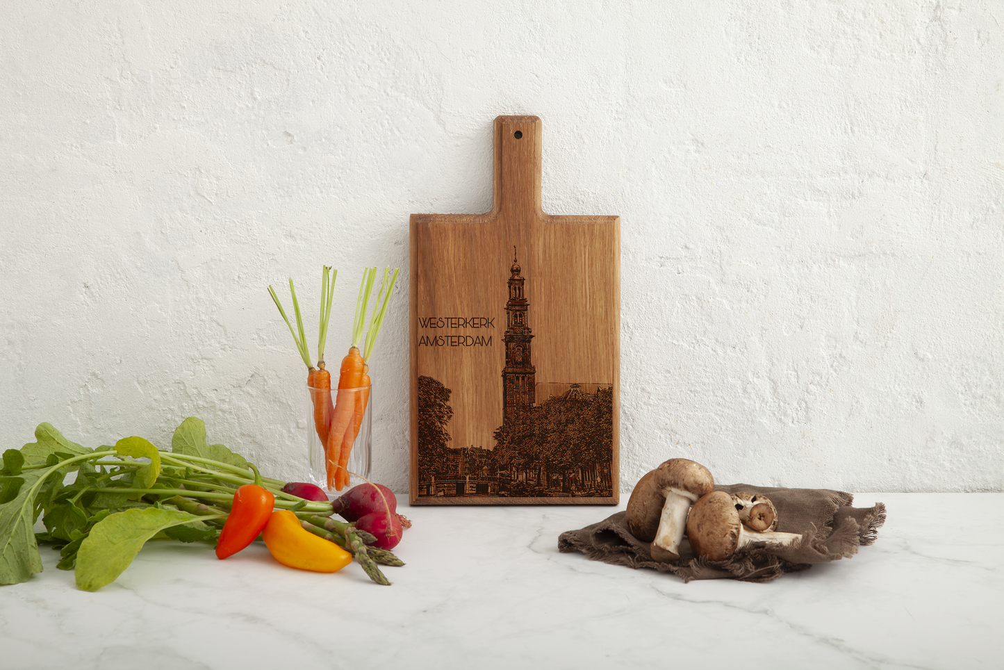 Amsterdam Westerkerk Cheese Board - Beech Wood