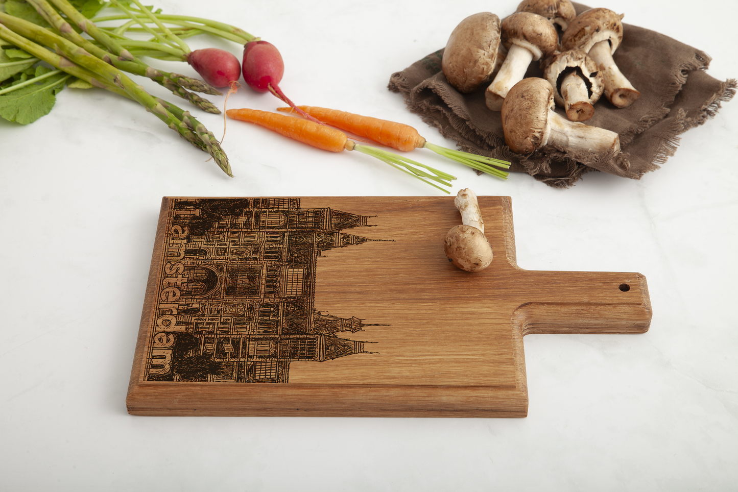 Amsterdam Museumplein Cheese Board - Beech Wood