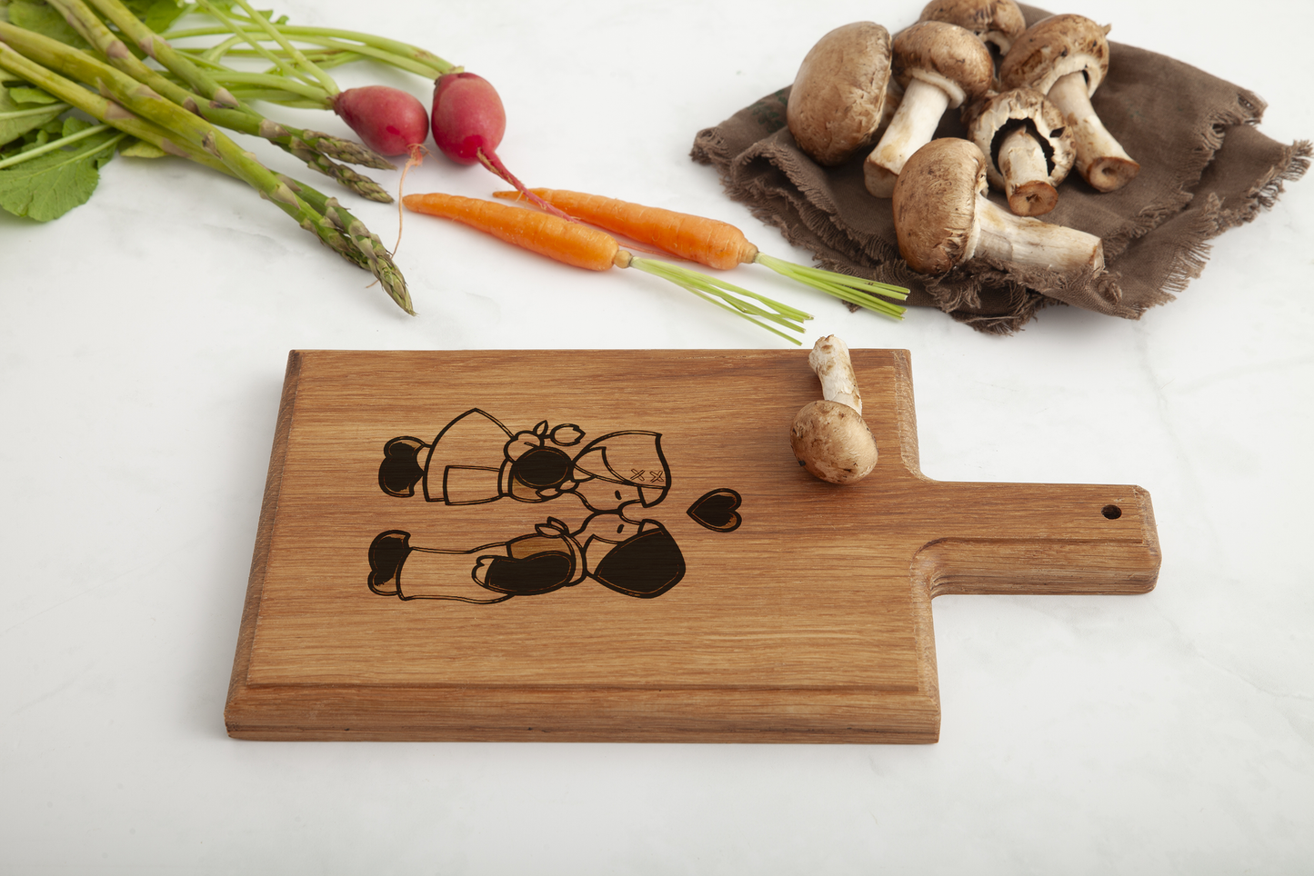 Nederlandse Kus Kaasplank - Beukenhout