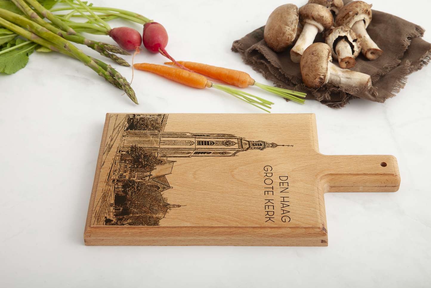 Den Haag Grote Kerk Cheese Board - Beech Wood