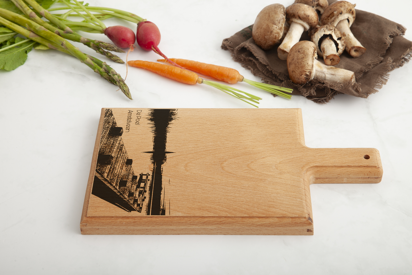 Amstelveen De Poel Cheese Board - Beech Wood
