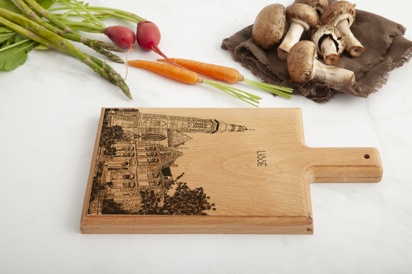 Lisse St. Agatha Kerk Cheese Board - Beech Wood