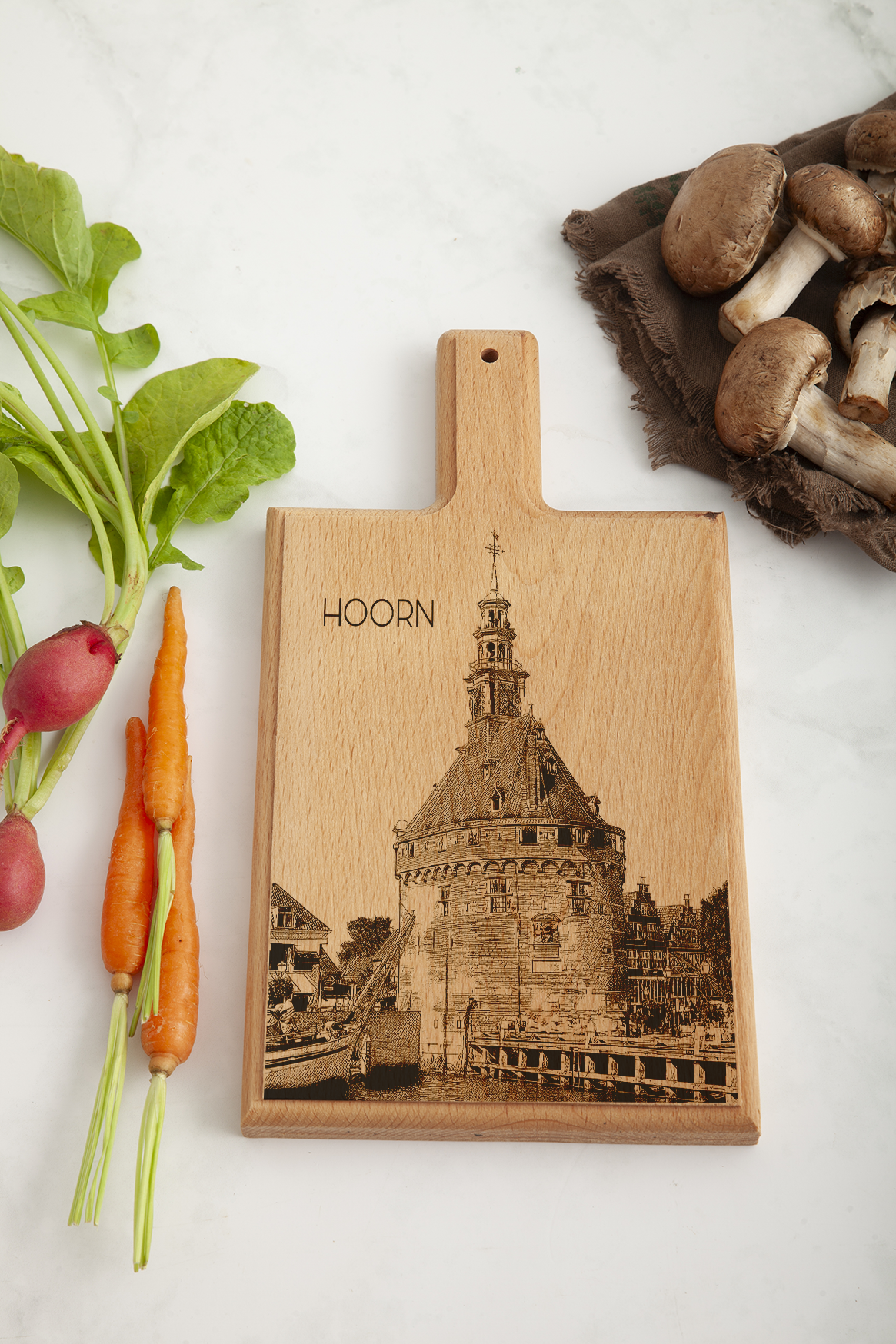 Hoorn - De Hoofdtoren Cheese Board - Beech Wood