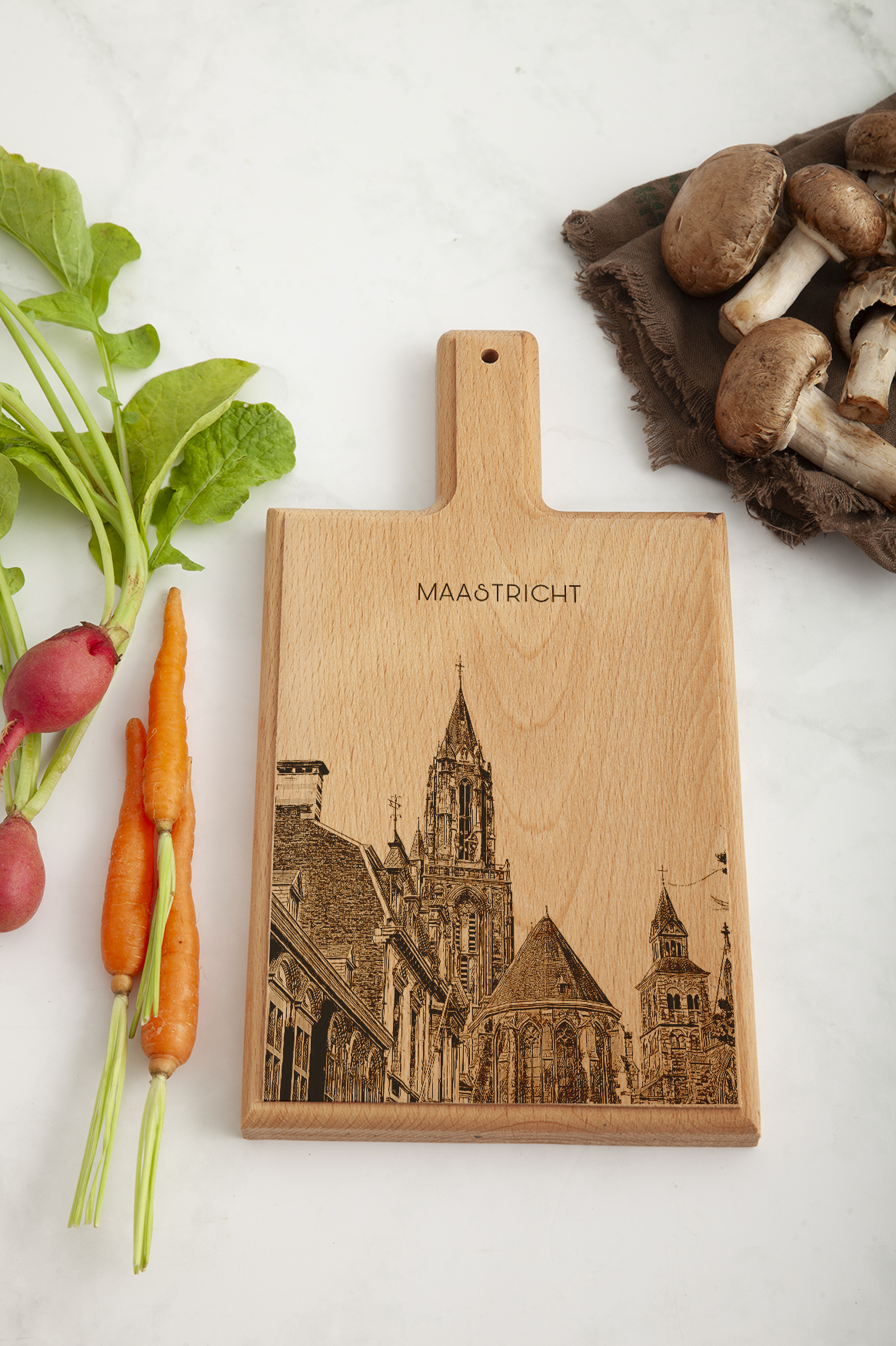Maastricht Saint Janskerk Cheese Board - Beech Wood