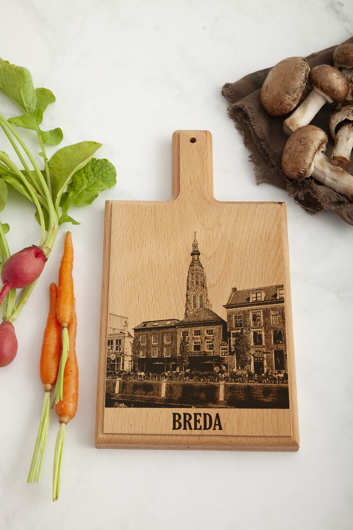 Breda Cheese Board - Beech Wood