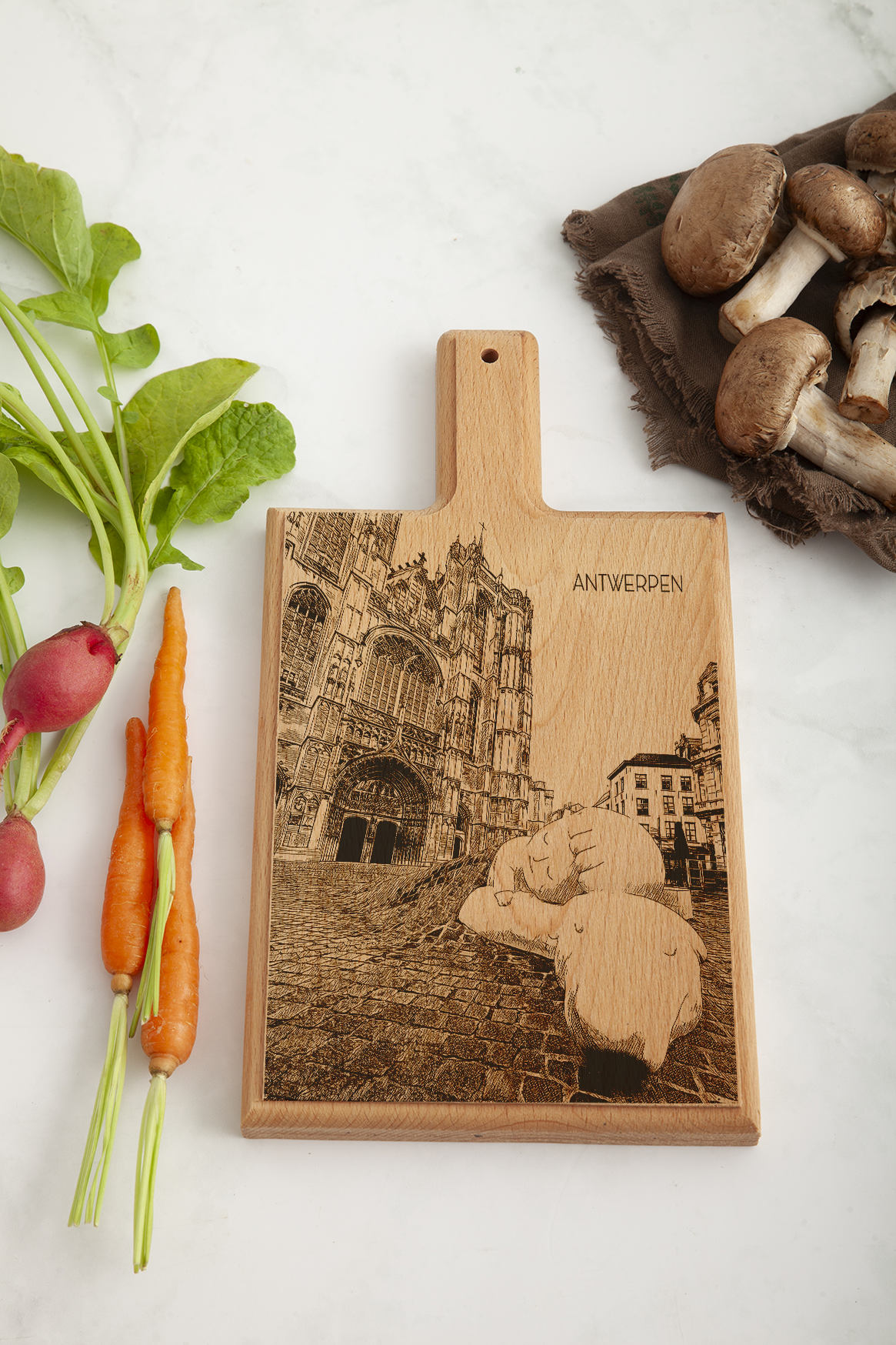Antwerp Wooden Cheese Board – 28 x 15 cm