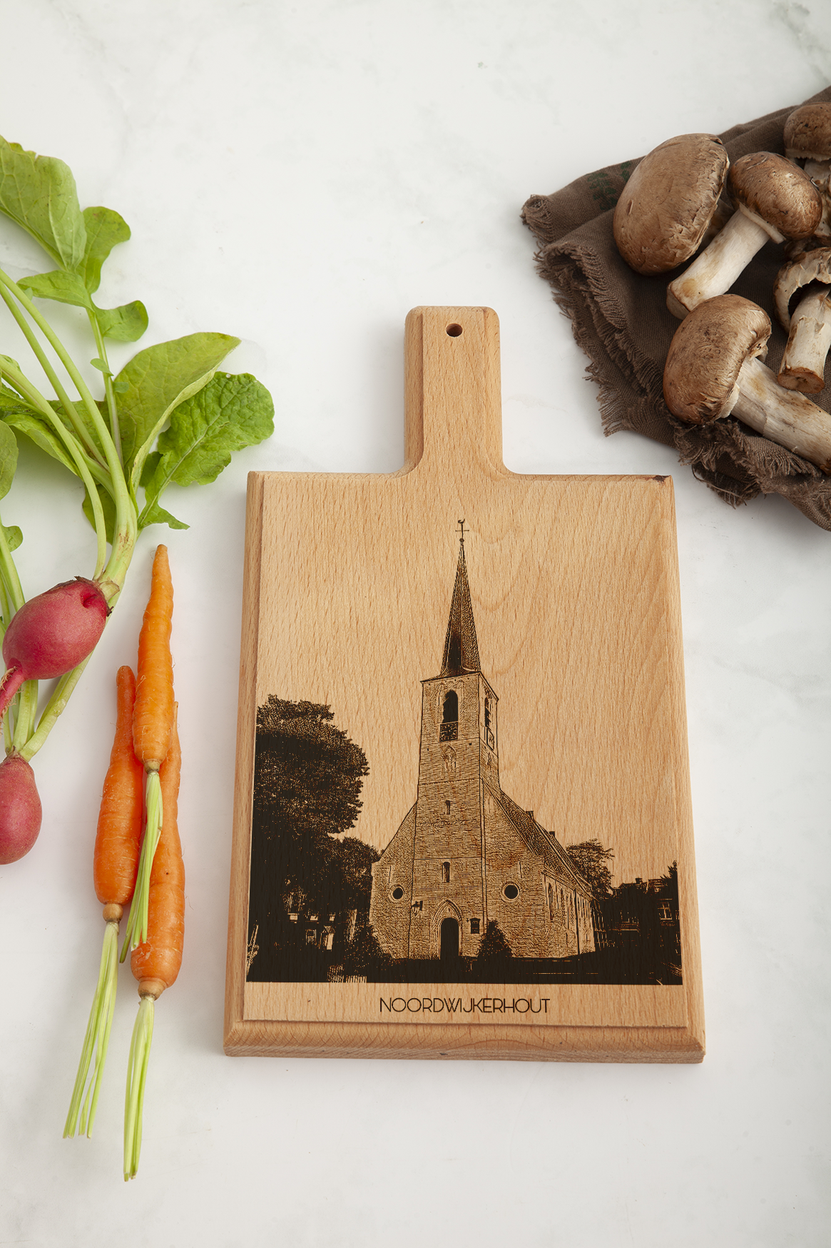 Noordwijkerhout Witte Kerk Cheese Board - Beech Wood