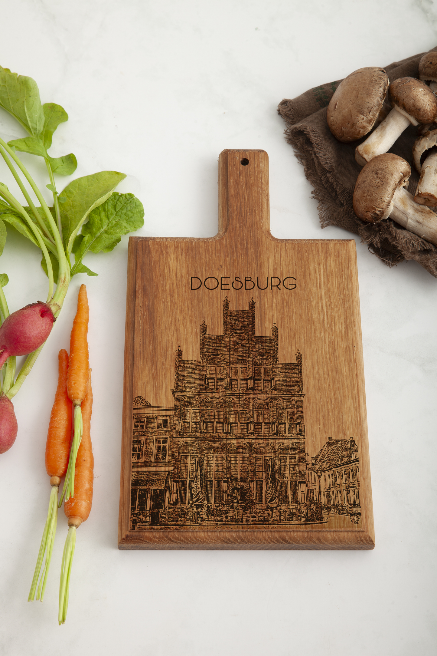 Doesburg – Handmade Beechwood Serving & Cheese Board (28 × 15 cm)