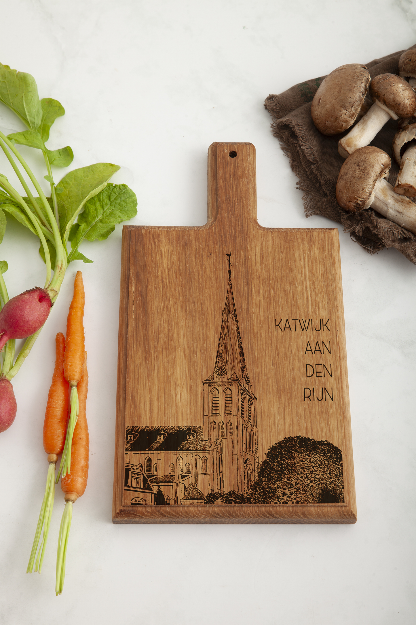 KATWIJK AAN DEN RIJN , ENGRAVED CHEESE BOARD