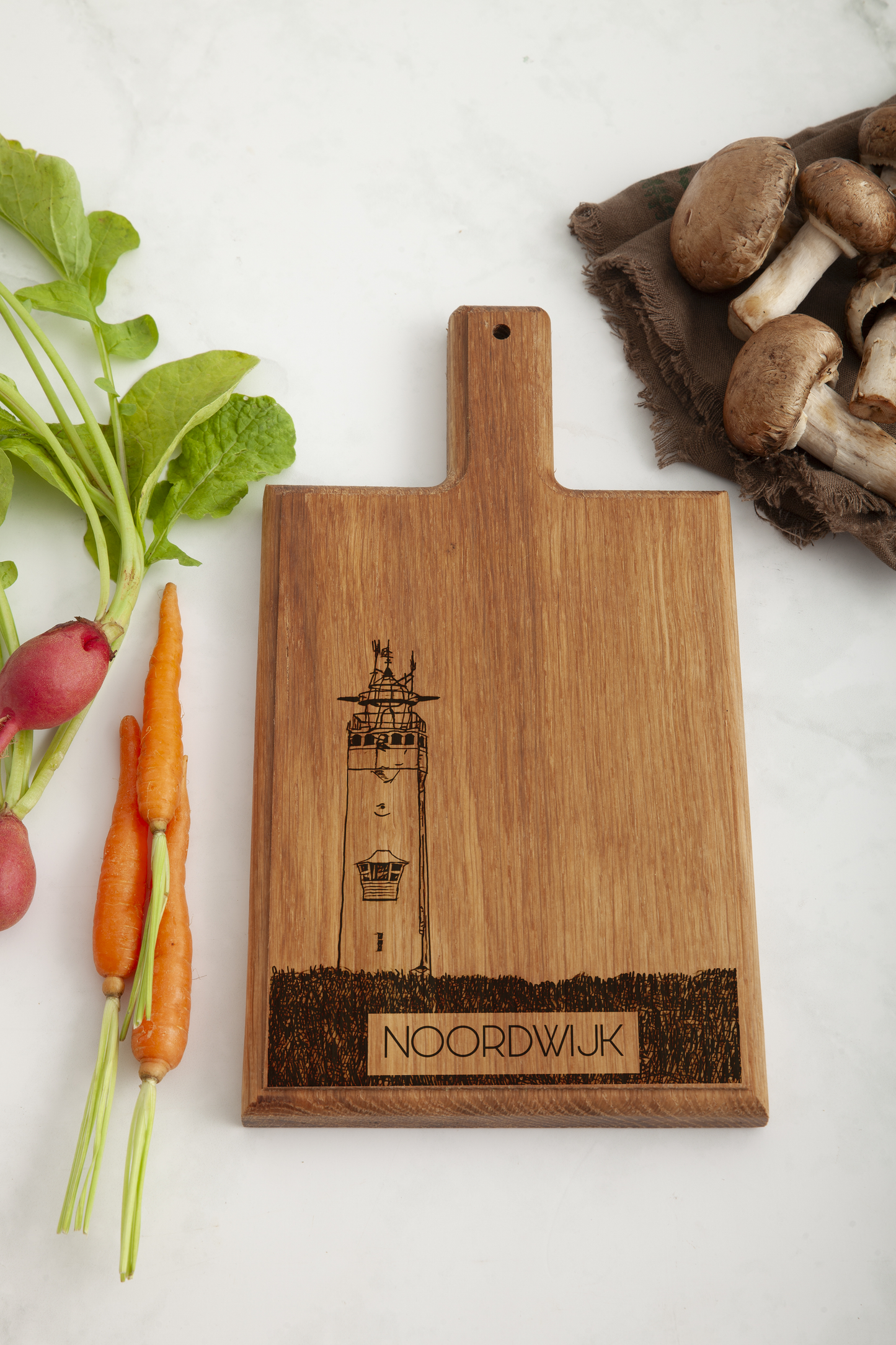Noordwijk Vuurtoren Cheese Board - Beech Wood
