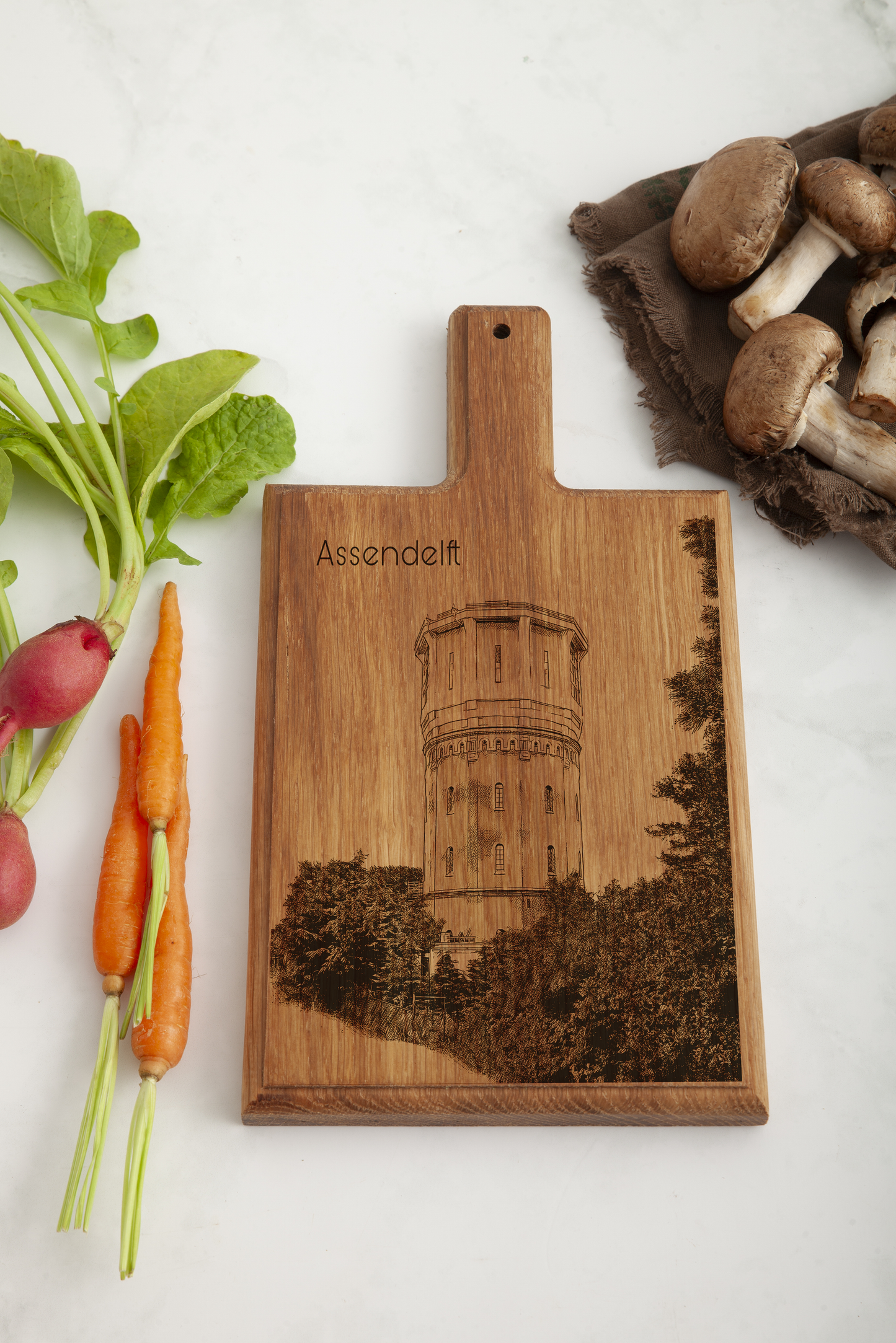 Assendelft Watertoren Cheese Board - Beech Wood
