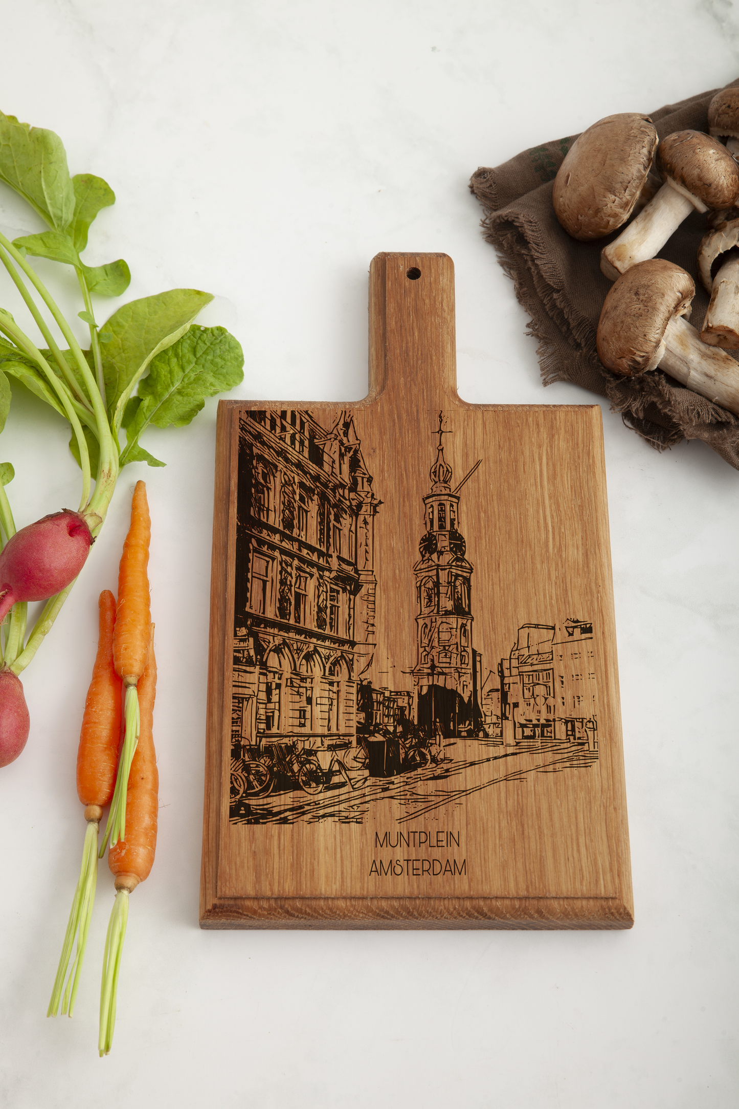 Amsterdam Muntplein Cheese Board - Beech Wood