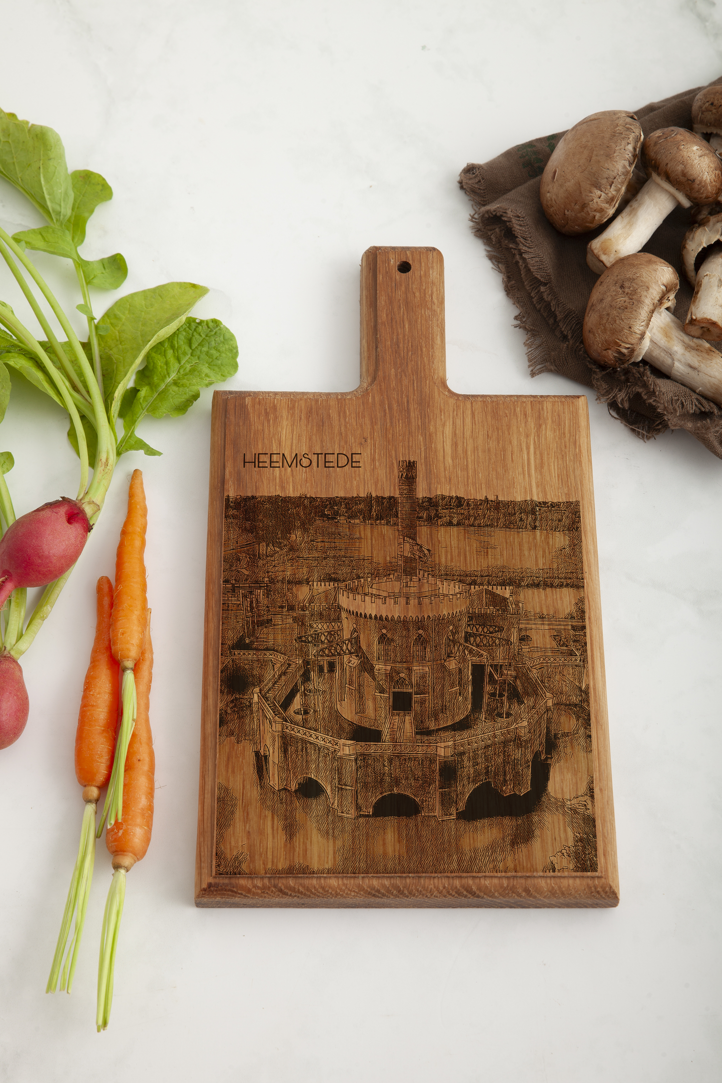 Heemstede De Cruquius – Handmade Beechwood Serving & Cheese Board (28 × 15 cm)