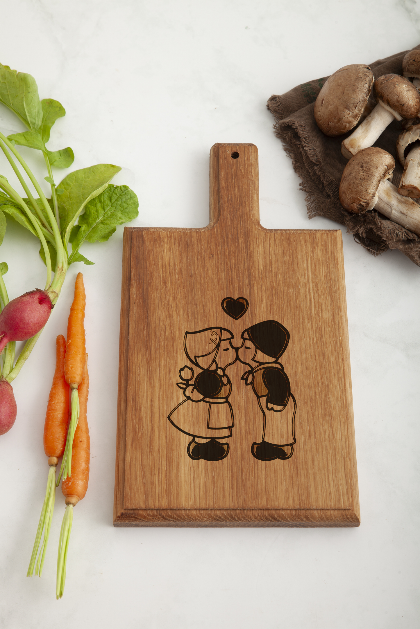 Nederlandse Kus Kaasplank - Beukenhout