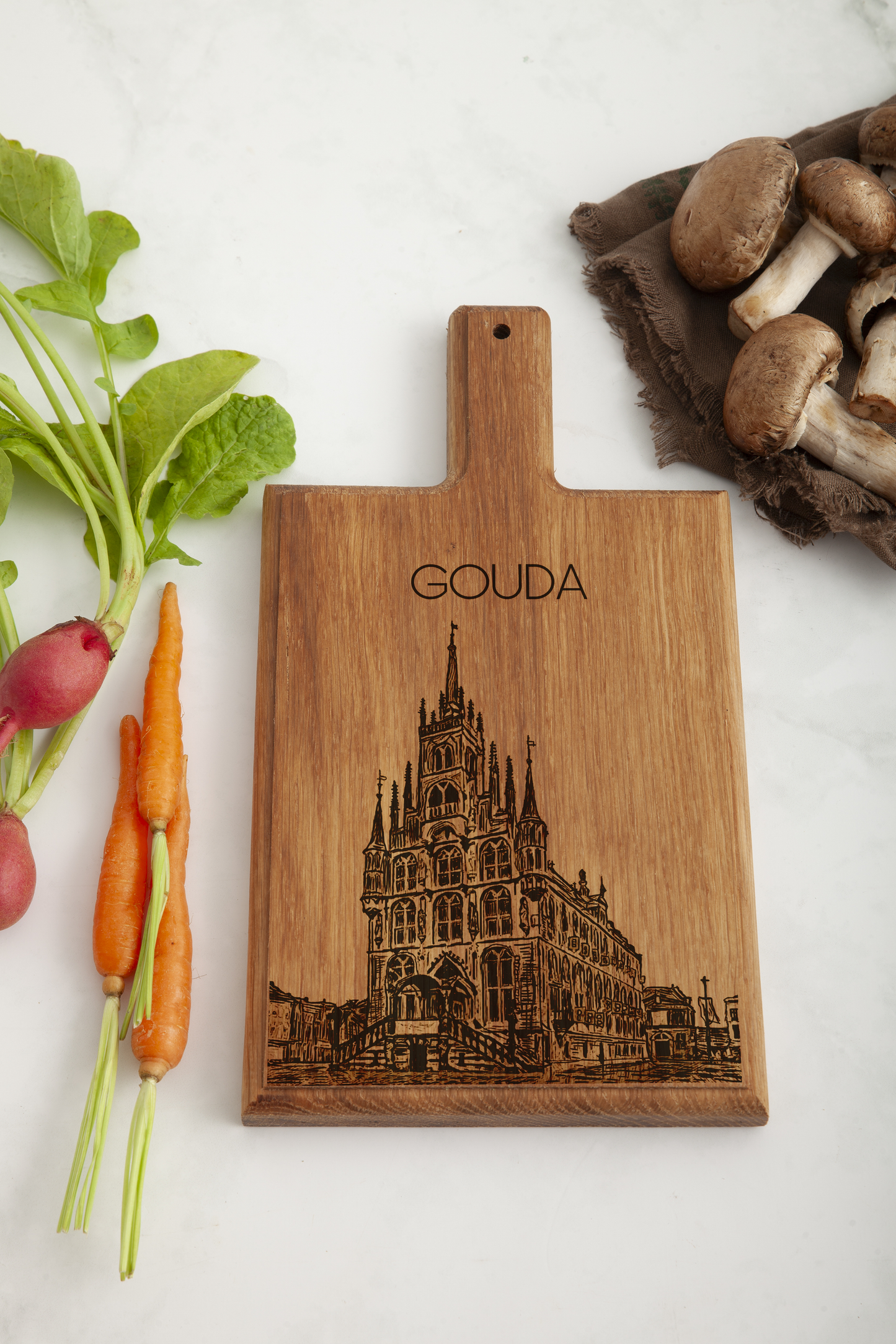 Gouda Stadhuis Cheese Board - Beech Wood