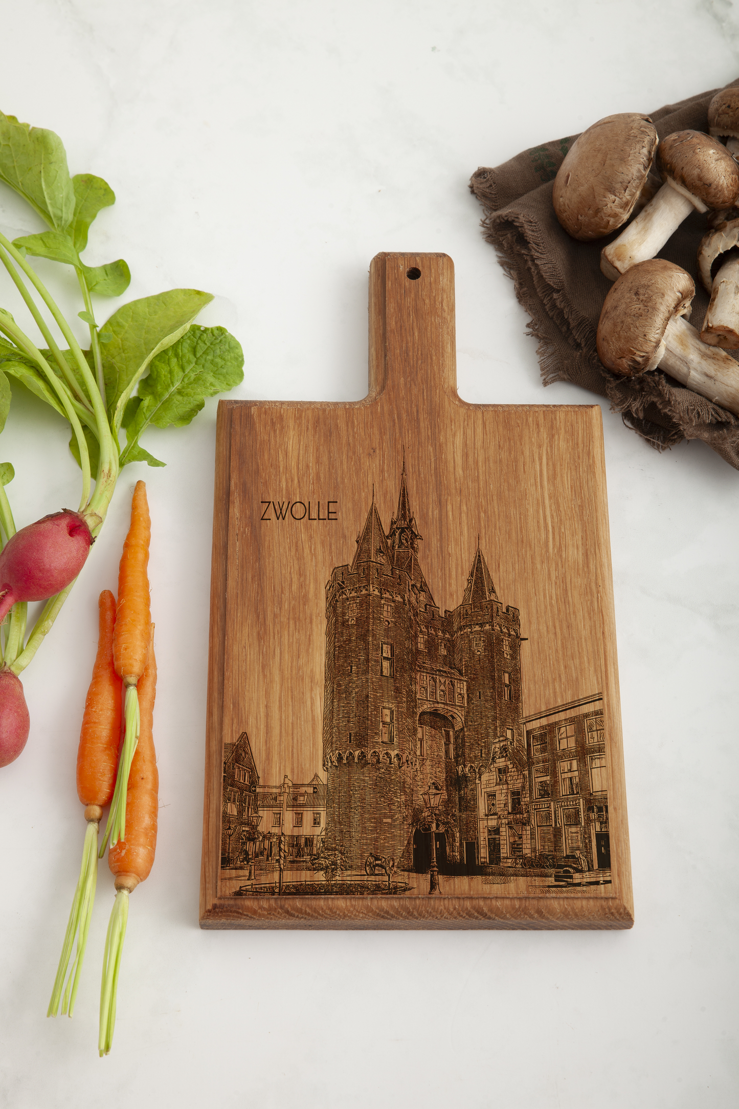 Zwolle Sassenpoort Cheese Board - Beech Wood